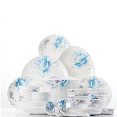 caobi网48头聆听花开骨瓷礼品餐具套装